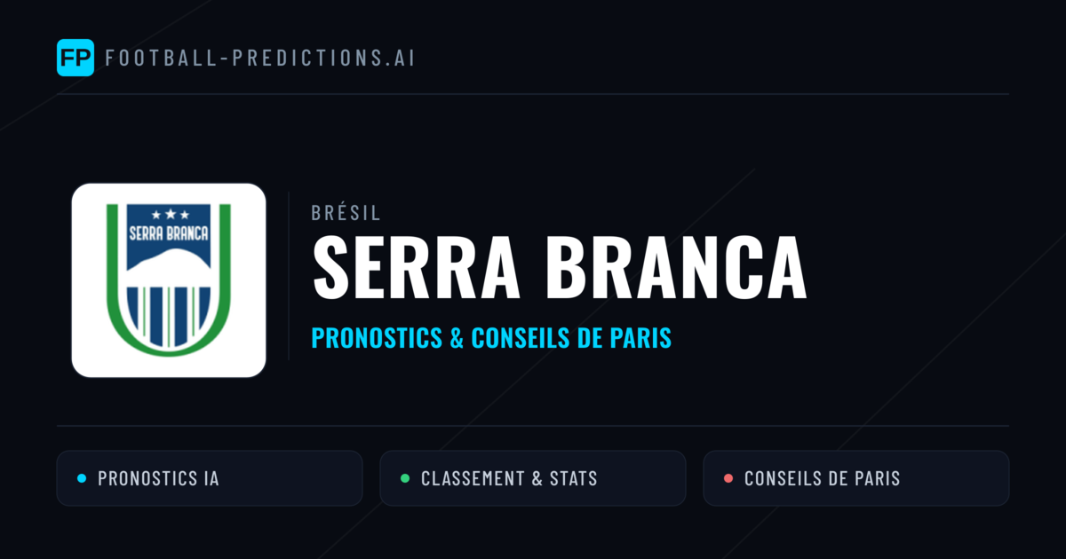 Serra Branca Pronostics & Statistiques