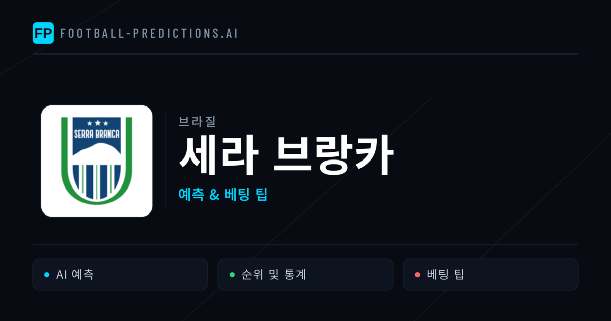 세라 브랑카 축구 예측 & 통계