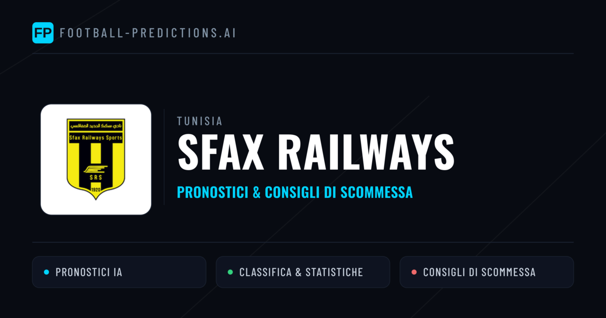 Pronostici e Statistiche Sfax Railways