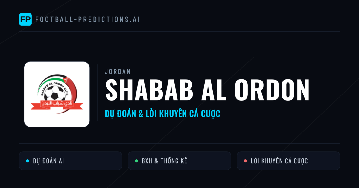 Shabab Al Ordon Dự đoán & Thống kê