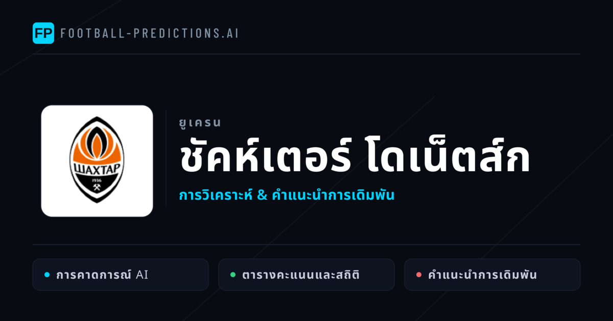 ชัคห์เตอร์ โดเน็ตส์ก การวิเคราะห์และสถิติ