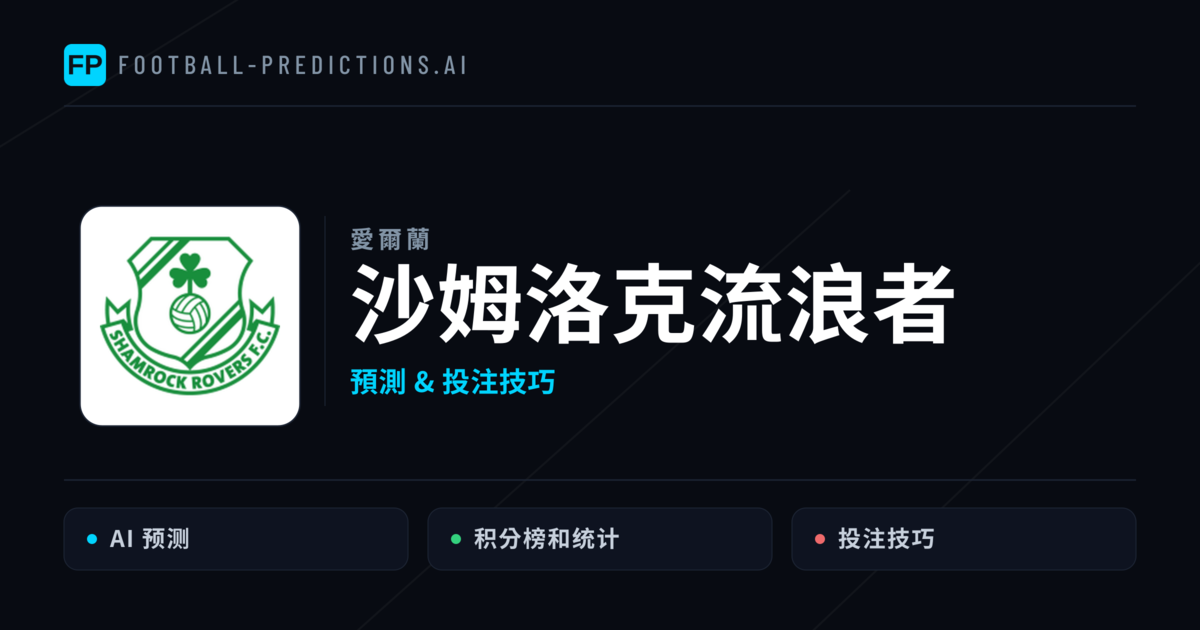 沙姆洛克流浪者 運彩分析｜足球預測與數據