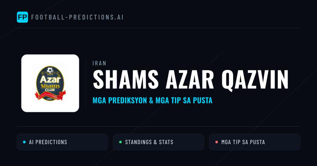 Shams Azar Qazvin Predictions & Stats