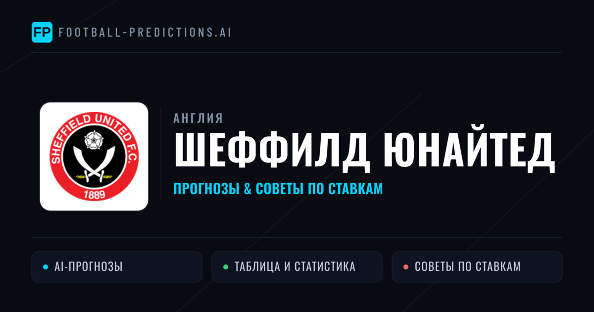Шеффилд Юнайтед прогнозы и статистика