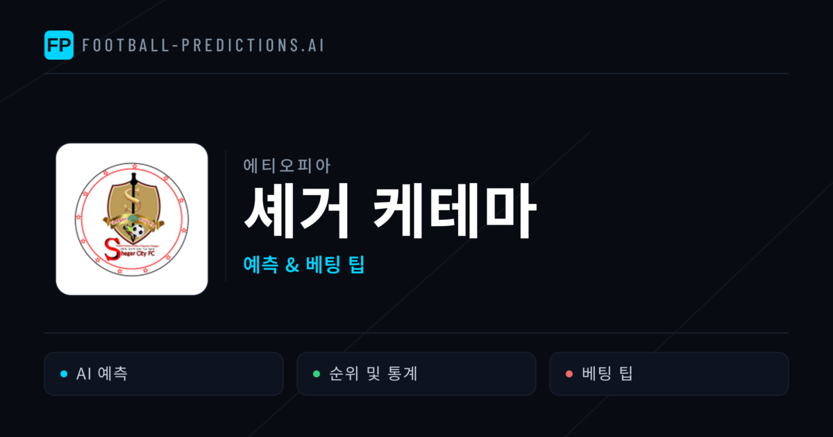 셰거 케테마 축구 예측 & 통계