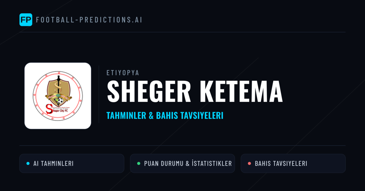 Sheger Ketema Tahminleri & İstatistikler