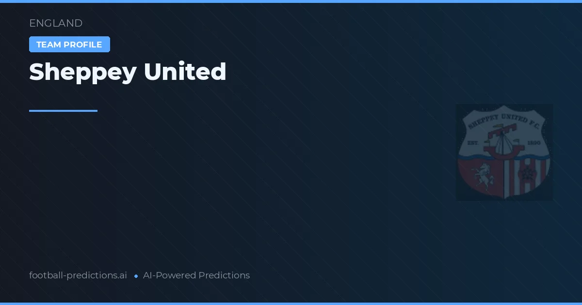 Sheppey United Pronostics & Statistiques
