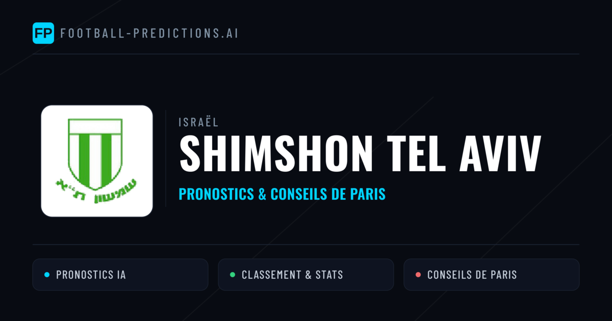 Shimshon Tel Aviv Pronostics & Statistiques