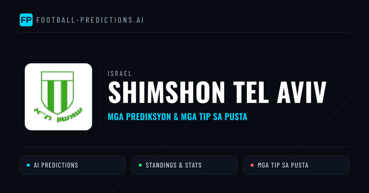 Shimshon Tel Aviv Predictions & Stats