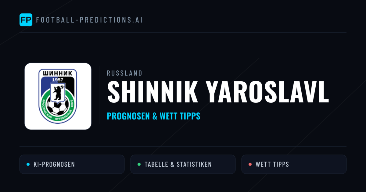 Shinnik Yaroslavl Prognosen & Statistiken