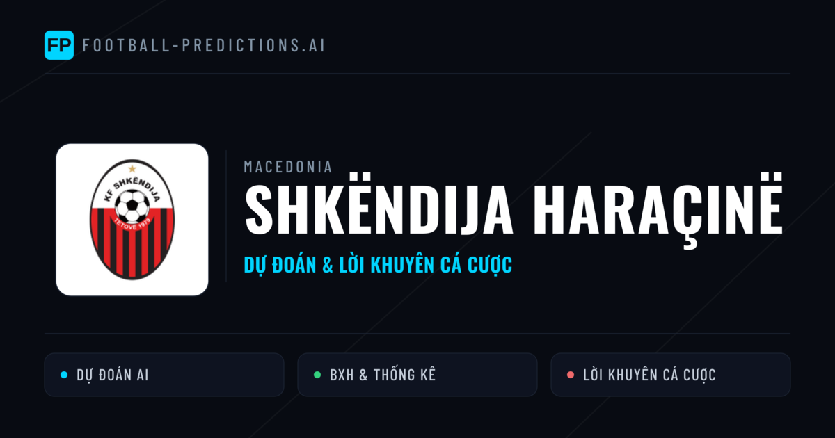 Shkëndija Haraçinë Dự đoán & Thống kê