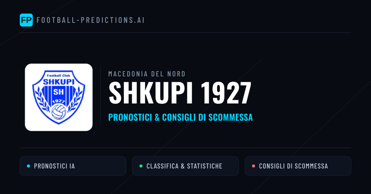 Pronostici e Statistiche Shkupi 1927