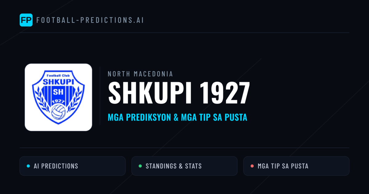 Shkupi 1927 Predictions & Stats
