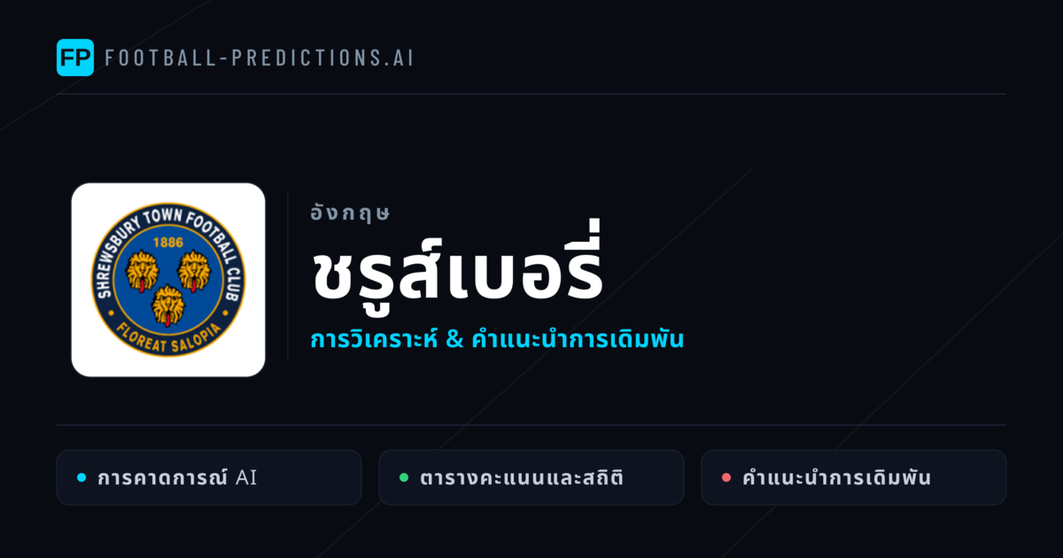 ชรูส์เบอรี่ การวิเคราะห์และสถิติ