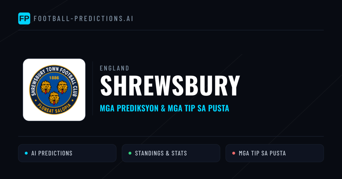 Shrewsbury Predictions & Stats