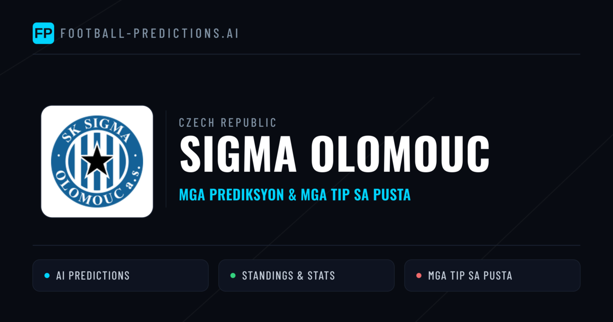 Sigma Olomouc Predictions & Stats
