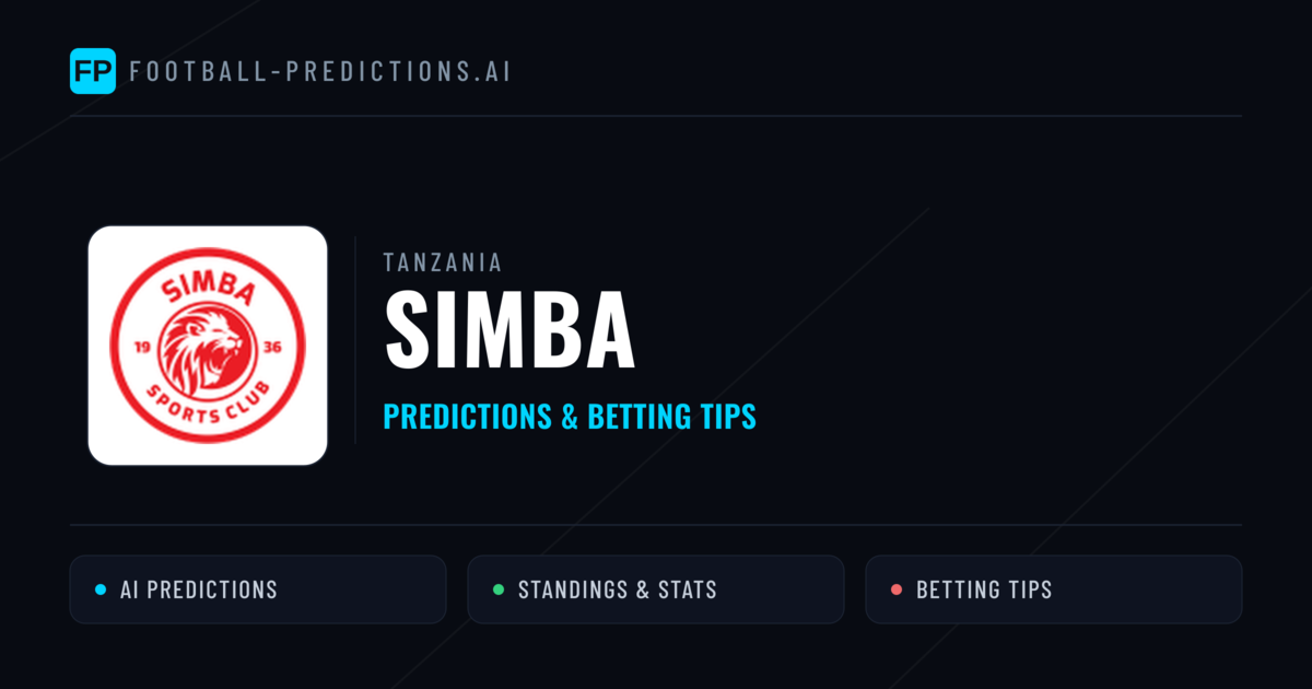 Simba Predictions & Stats