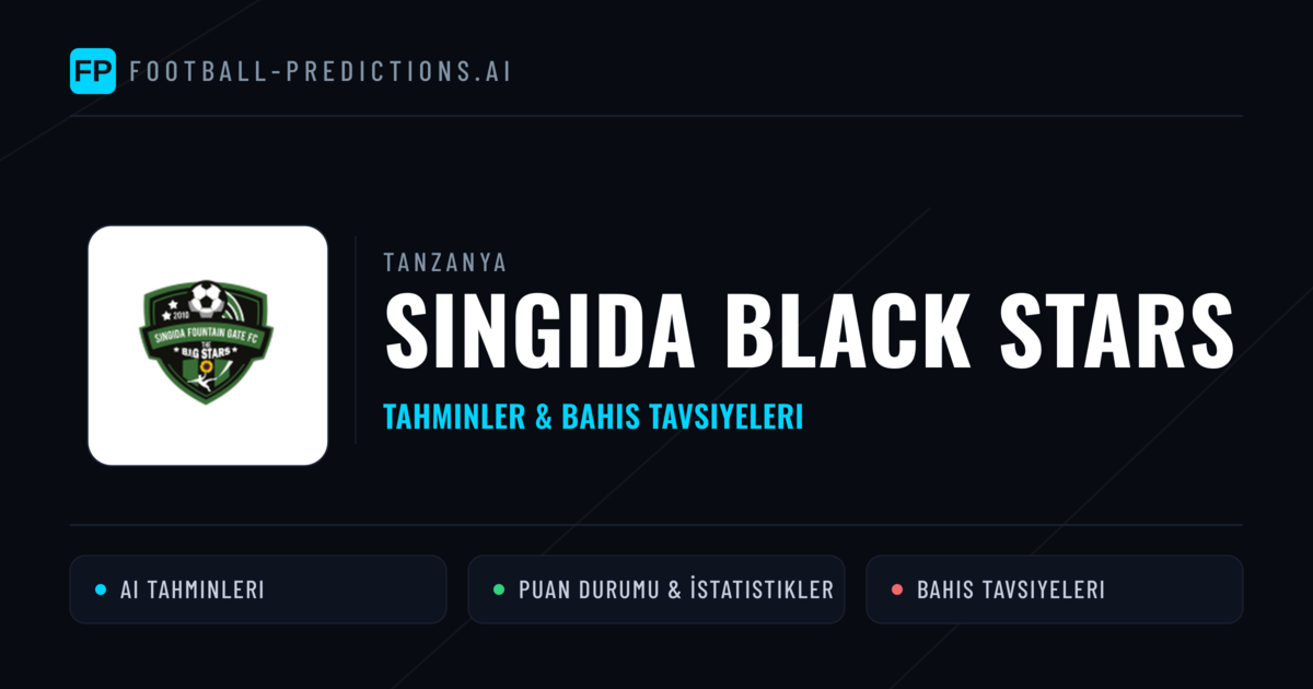 Singida Black Stars Tahminleri & İstatistikler