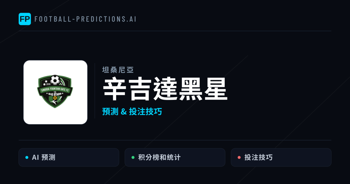 辛吉達黑星 運彩分析｜足球預測與數據