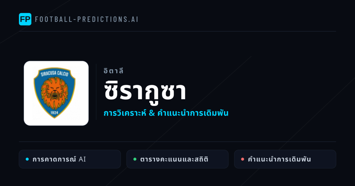 ซิรากูซา การวิเคราะห์และสถิติ