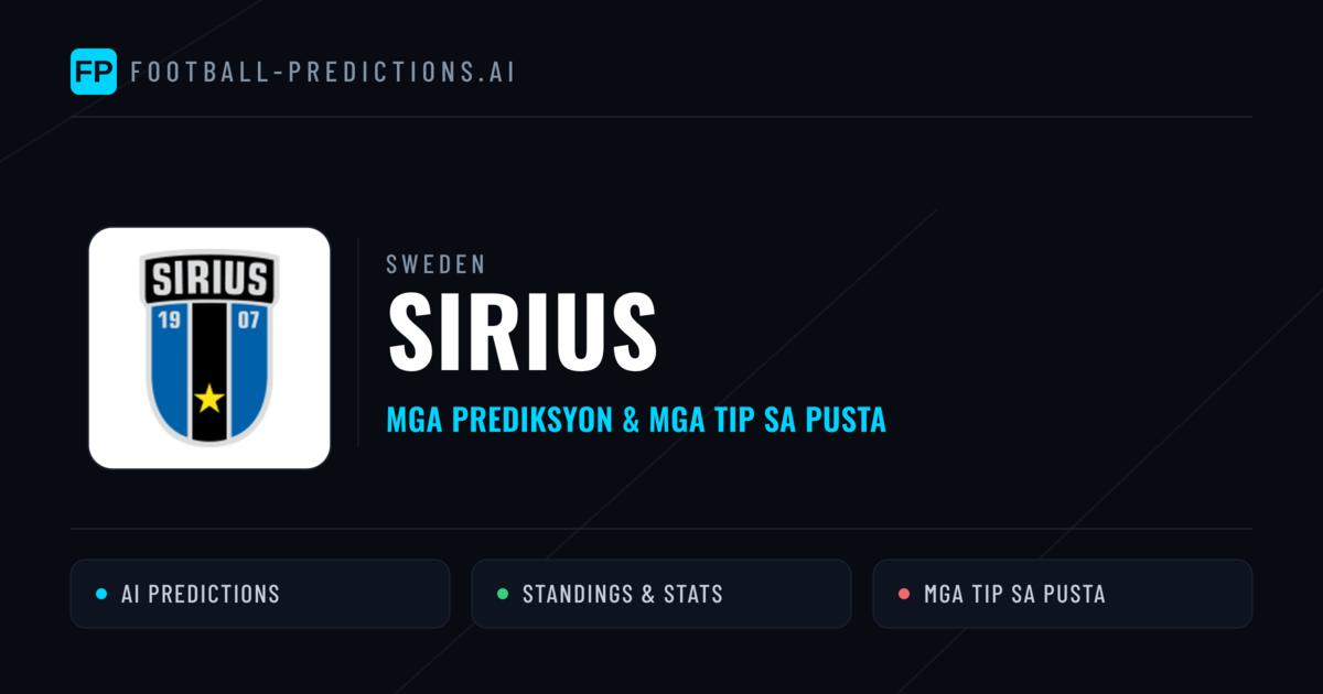 Sirius Predictions & Stats