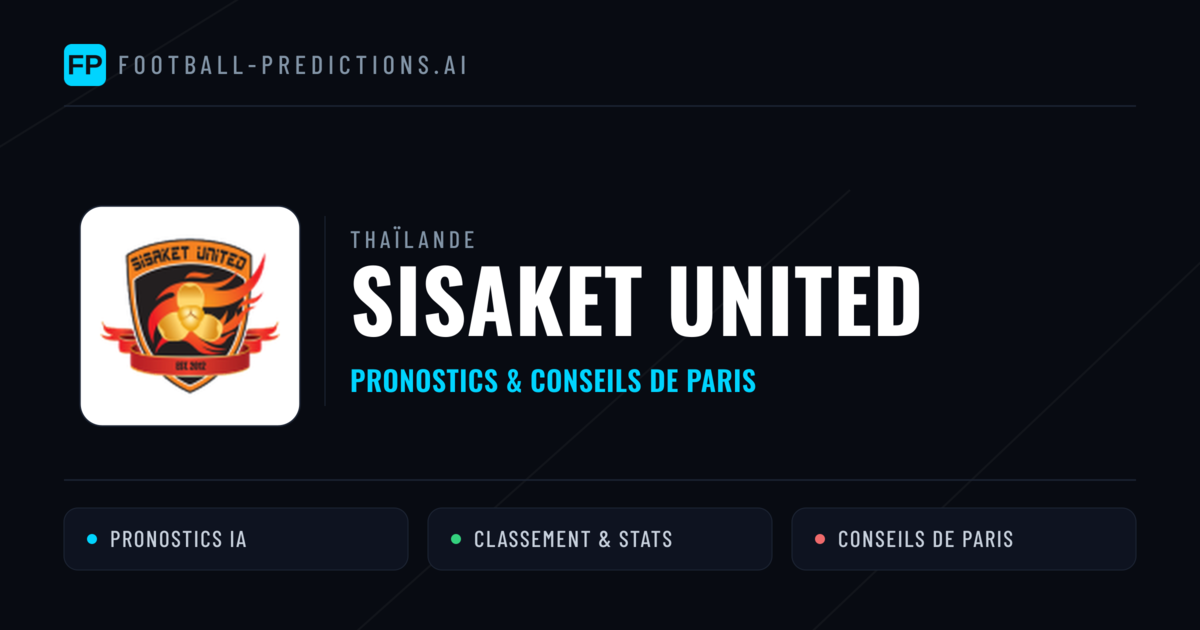 Sisaket United Pronostics & Statistiques