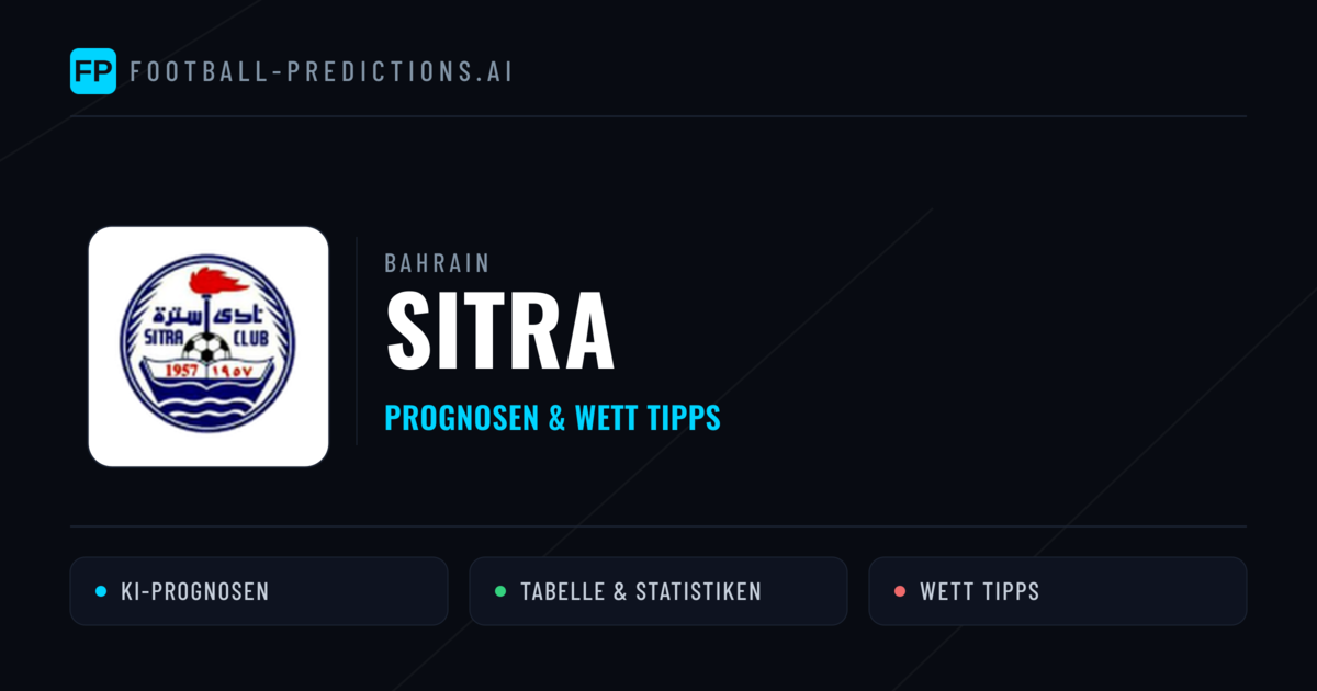 Sitra Prognosen & Statistiken
