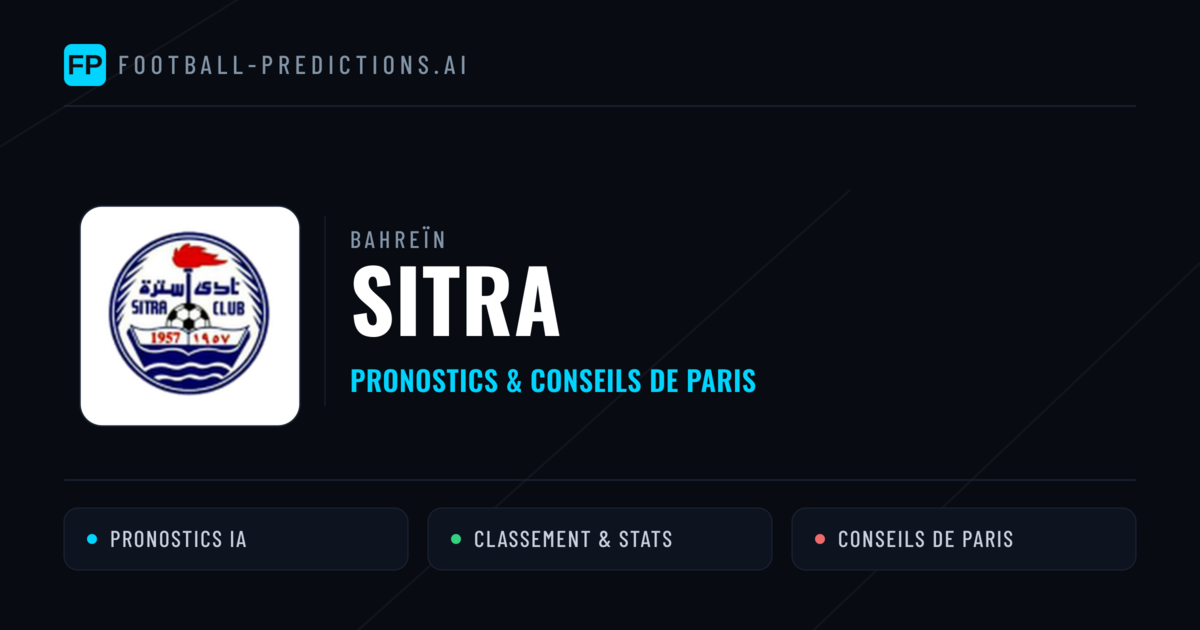 Sitra Pronostics & Statistiques