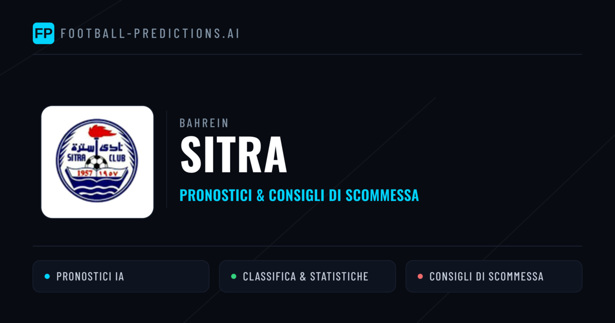 Pronostici e Statistiche Sitra