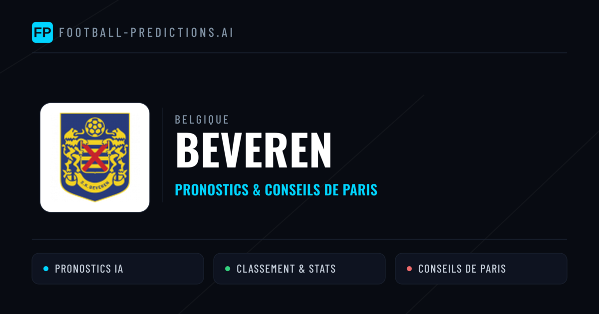 Beveren Pronostics & Statistiques