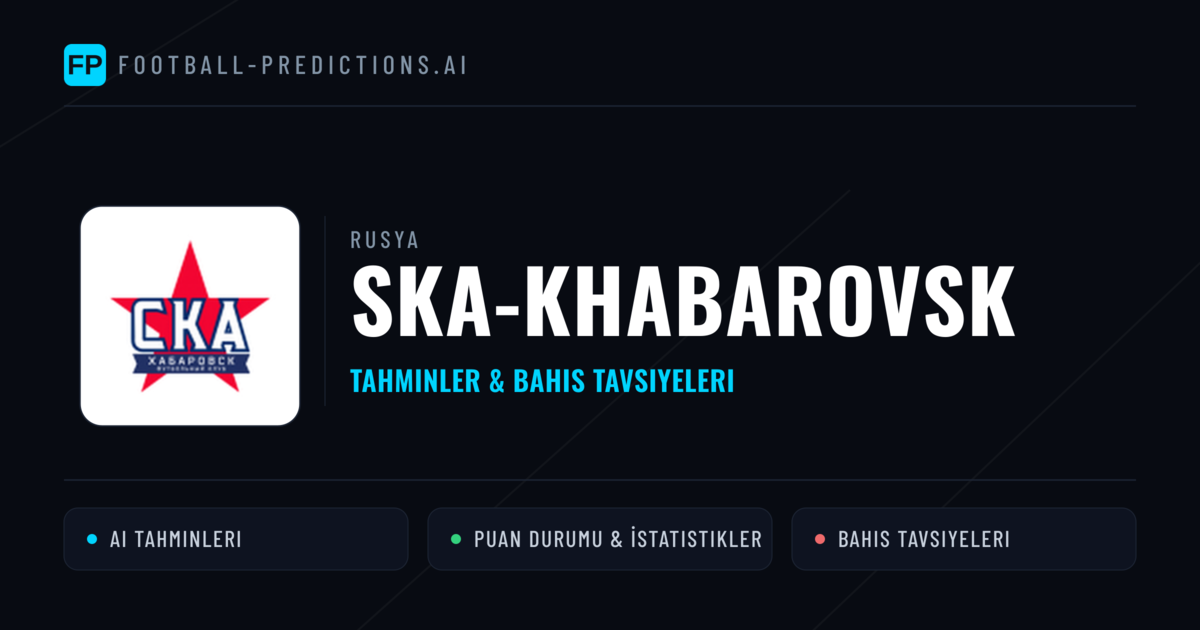 Ska-khabarovsk Tahminleri & İstatistikler