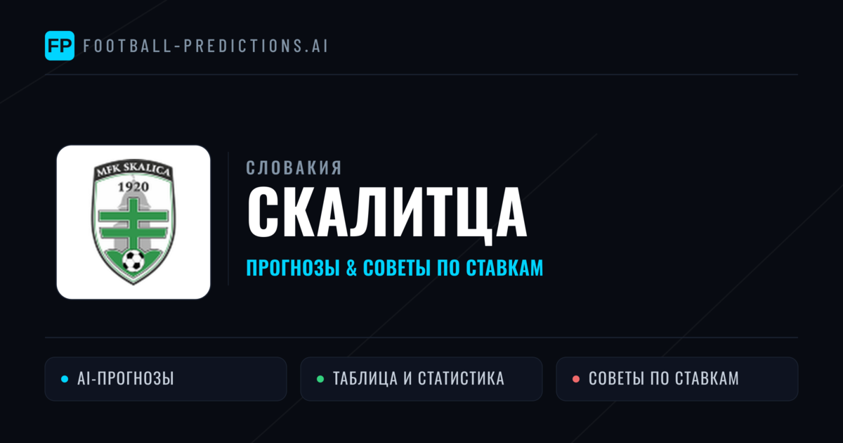 Скалитца прогнозы и статистика