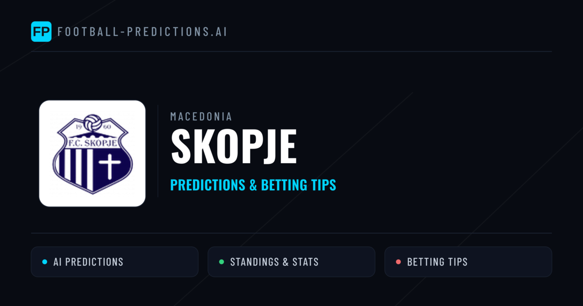 Skopje Predictions & Stats