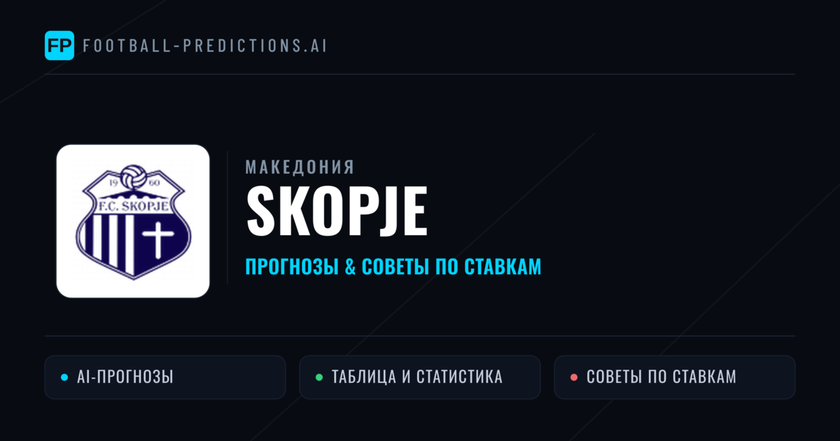 Skopje прогнозы и статистика