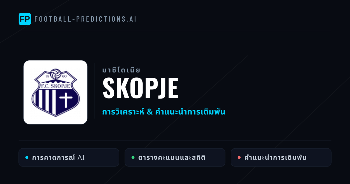 Skopje การวิเคราะห์และสถิติ
