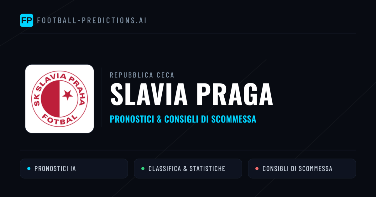 Pronostici e Statistiche Slavia Praga