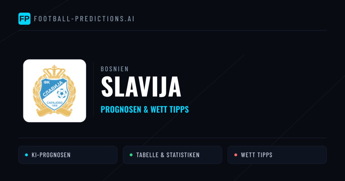 Slavija Prognosen & Statistiken