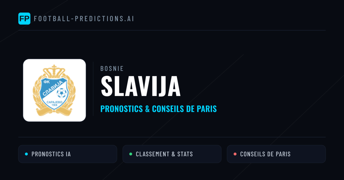 Slavija Pronostics & Statistiques