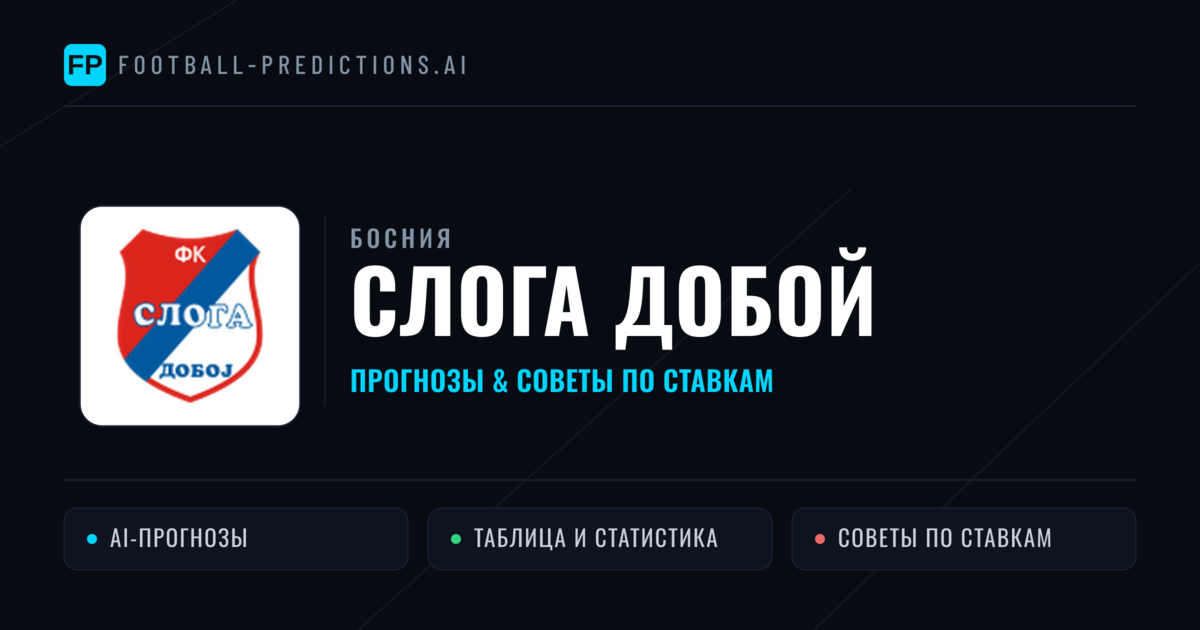 Слога Добой прогнозы и статистика