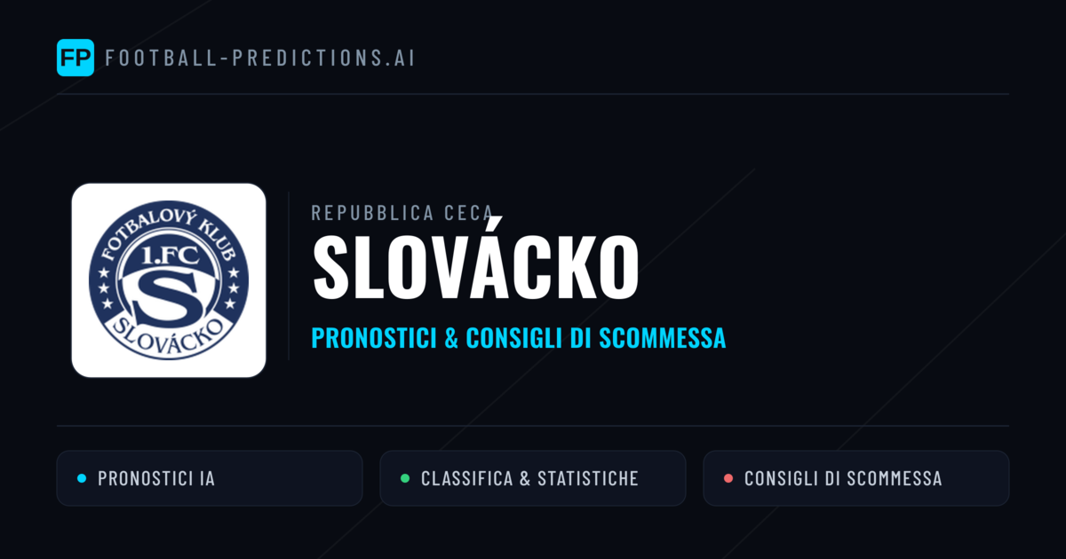 Pronostici e Statistiche Slovácko