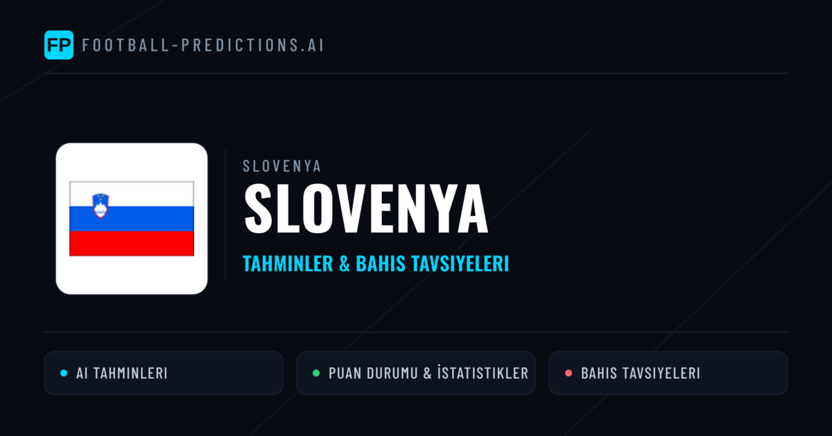 Slovenya Tahminleri & İstatistikler