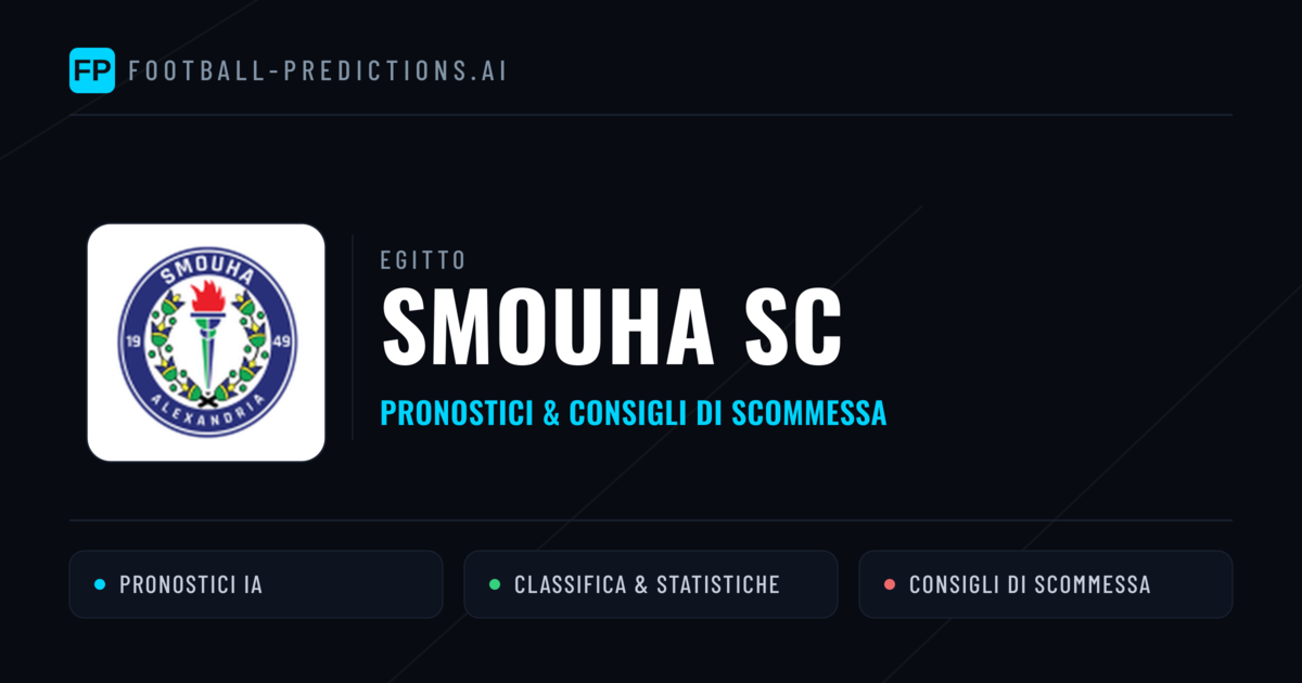 Pronostici e Statistiche Smouha SC