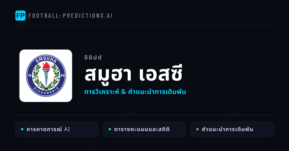 สมูฮา เอสซี การวิเคราะห์และสถิติ
