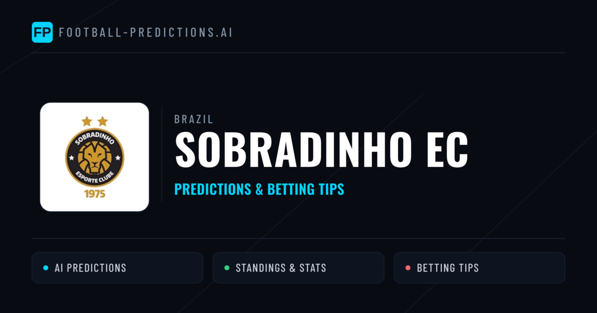 Sobradinho EC Predictions & Stats
