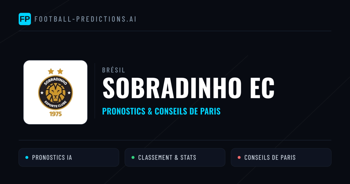 Sobradinho EC Pronostics & Statistiques