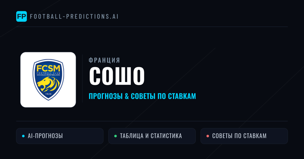 Сошо прогнозы и статистика