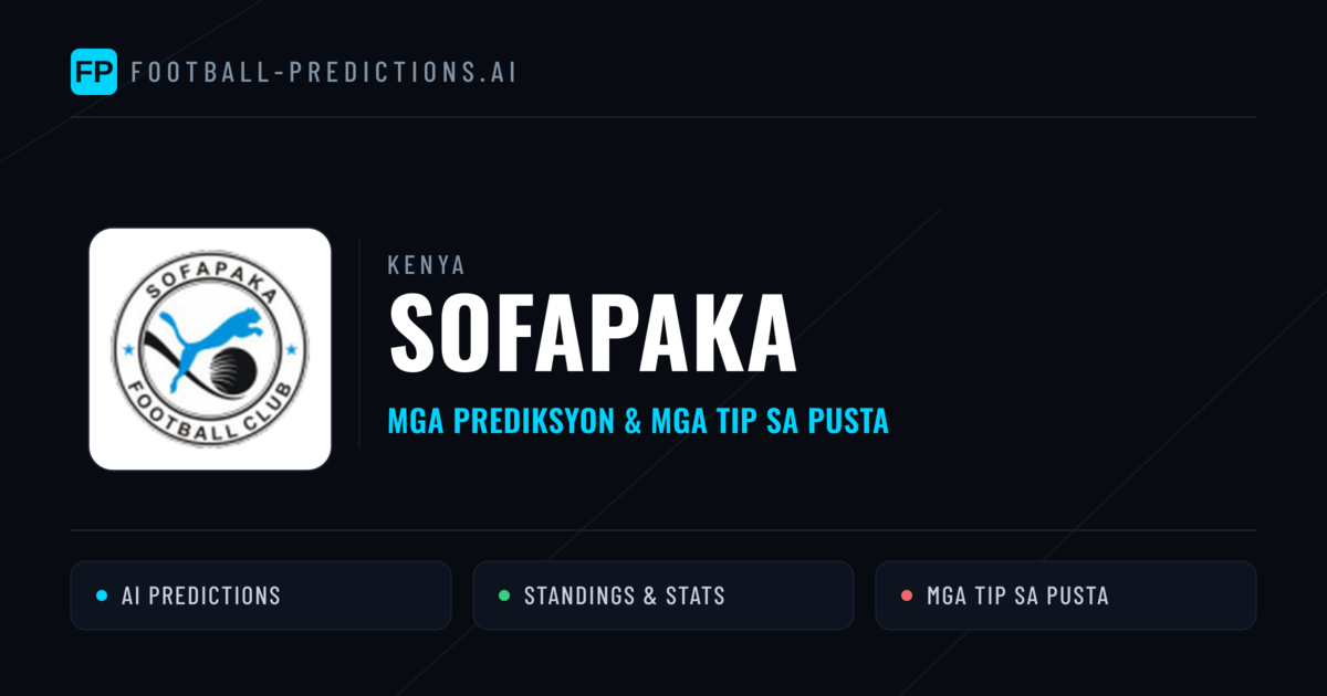 Sofapaka Predictions & Stats