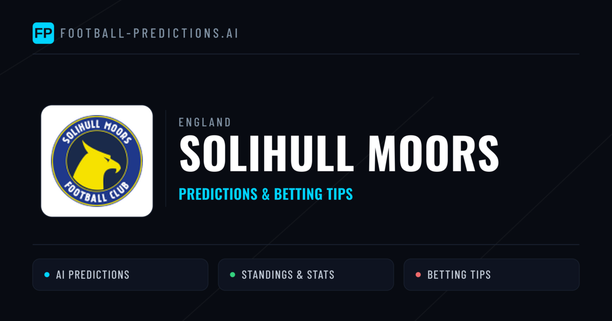 Solihull Moors Predictions & Stats