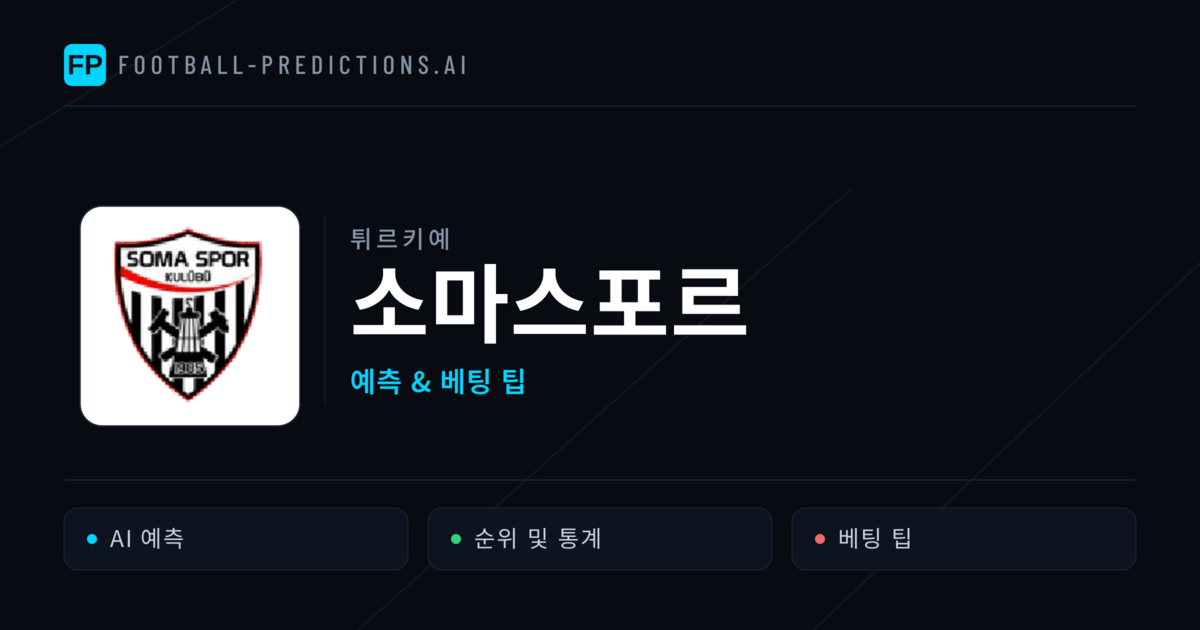 소마스포르 축구 예측 & 통계