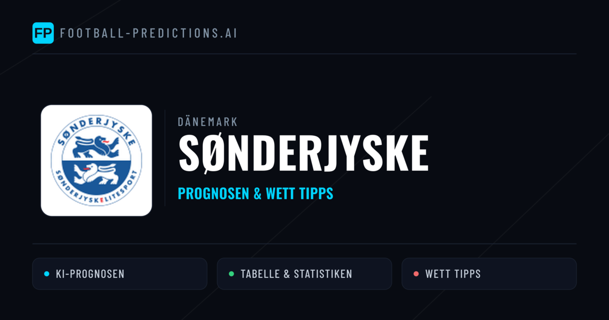 SønderjyskE Prognosen & Statistiken